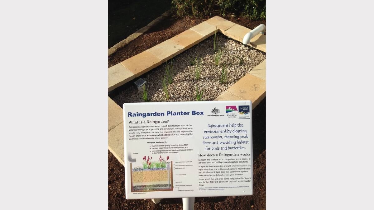 Natural Resource Management North has developed a new rain garden and information panel at Campbell Town's Valentine's Park.