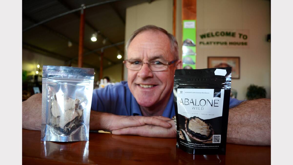 Platypus House owner Nick Jones will promote his freeze-dried abalone during the China Mission Initiative. Picture: James Brady
