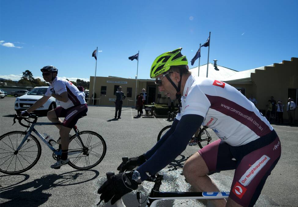 PM Tony Abbott was joined by Liberal MPs for the Pollie Pedal yesterday.