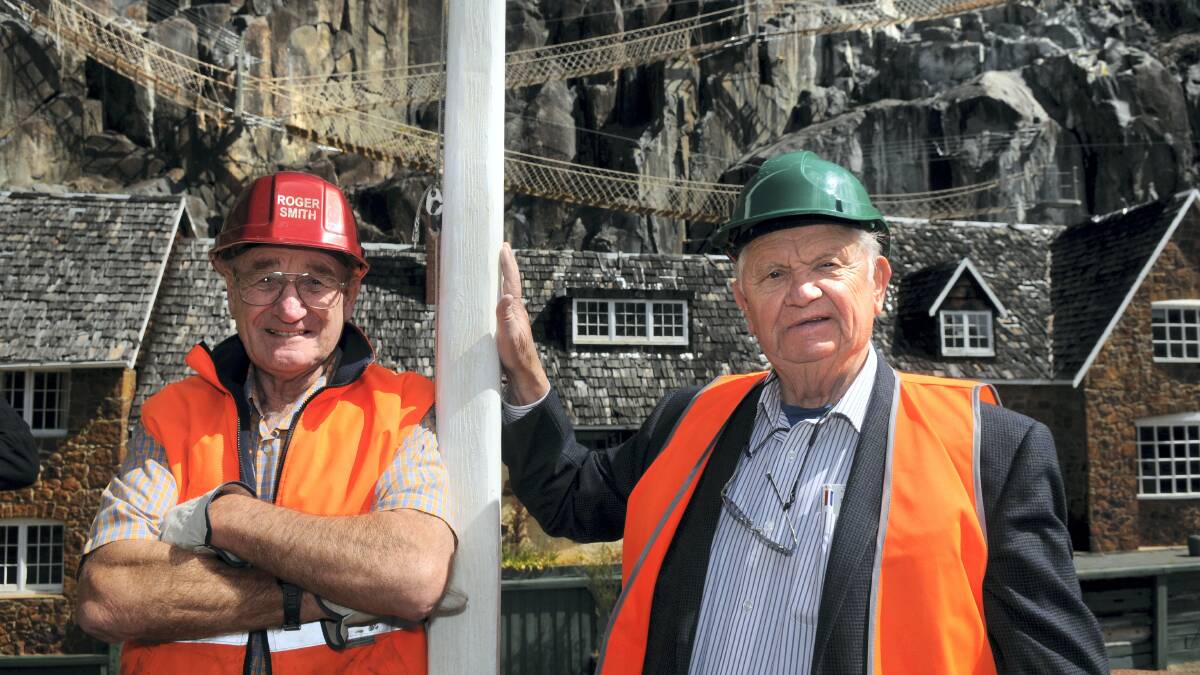 Original Penny Royal  developer Roger Smith with the man planning to revive the Launceston tourist site, Josef Chromy. Mr Chromy’s plans for a $20 million development were approved by the Launceston City Council yesterday.   Picture: PAUL SCAMBLER