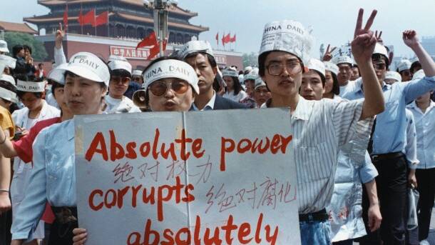 1989 -  Approx 2,000 students begin hunger strike in Tiananmen Square, China