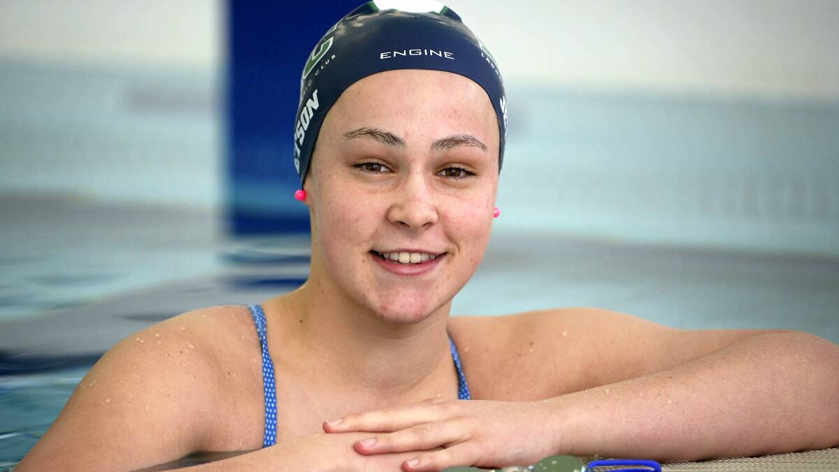 Launceston Aquatic swimmer Freya Jetson  set four state records at the  Tasmanian winter regional swimming championships at the weekend. Picture: PHILLIP BIGGS