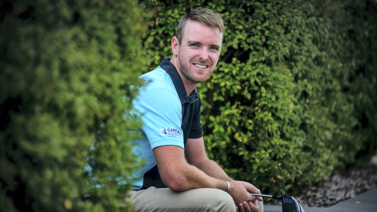 Riverside Golf Club touring professional Kalem Richardson is back home visiting family after a successful year on the Asian Tour.  Picture: PHILLIP BIGGS