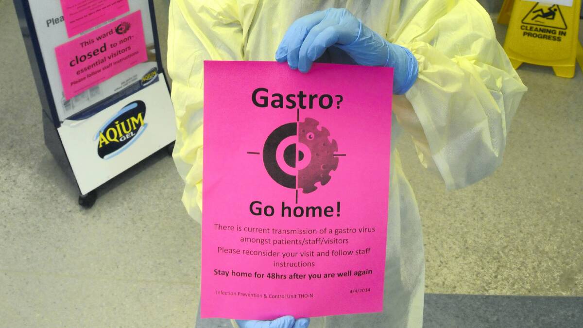 Gastro keeps ward in lockdown