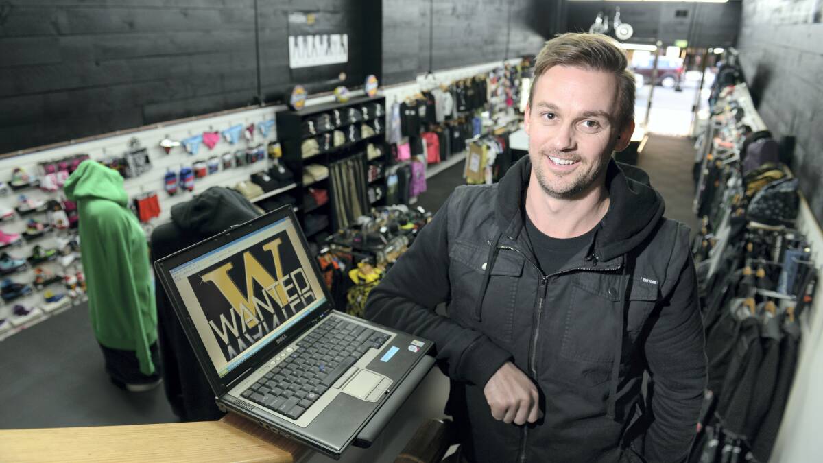 Launceston business owner Luke Dawson opted to connect to the NBN with his fledgling business Wanted Street Wear. Picture: SCOTT GELSTON