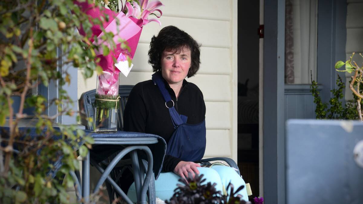 South Launceston's Kellie Shepherd returned home yesterday after more than a year recovering from injuries received after being kicked by a horse.   Picture: PHILLIP BIGGS
