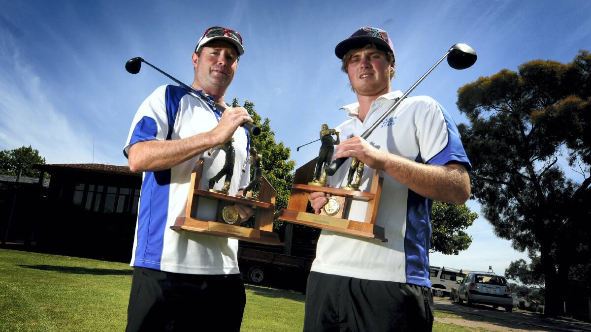 Australian Father-Son Open Golf Championship winners, Terry and Sam Smith, of Launceston, head to South Africa next week.