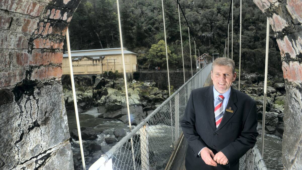 Launceston Deputy Mayor Jeremy Ball at Duck Reach Power Station. The 46-year-old was killed instantly in a head-on collision with a truck on the Bass Highway on Monday.
