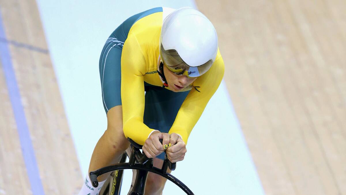 Amy Cure competing at the Commonwealth Games ... the Tasmanian claimed a silver and bronze medal. Picture: GETTY IMAGES