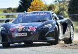 Tony Quinn in action in his McLaren on Tuesday