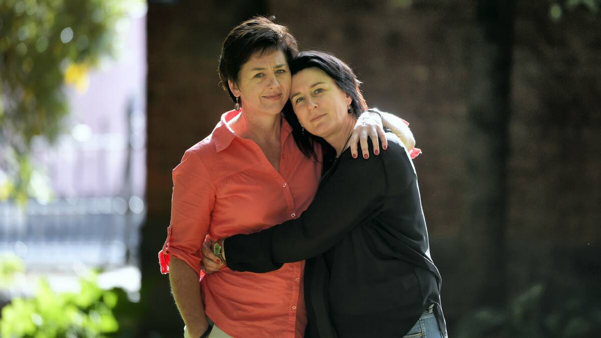 Jane Bennett and Tara Bufton think of their friend and sister Rachael every day. The pair have planned a memorial 20 years after Rachael’s tragic death. Picture: MARK JESSER

