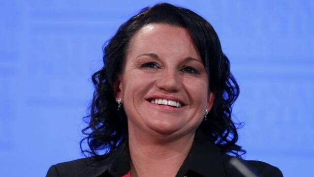 Independent senator Jacqui Lambie has compared the Greens with Islamic State. Photo: Alex Ellinghausen
