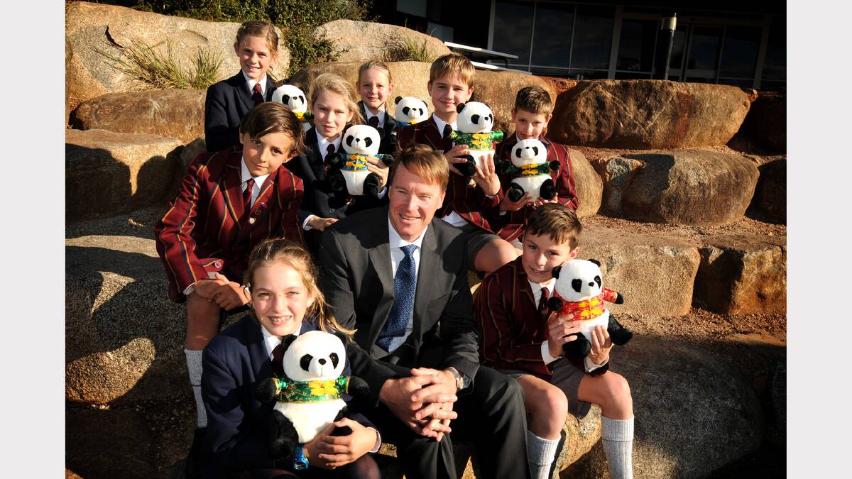 Scotch Oakburn grade six pupls going to China front left: Alice McLauchlan 11 Principal Andy Muller, Cooper Foot-Hill 12 middle left: Hamish Hunt 11, Hannah Seymour 11, Carl Els 11 Domonic Mace 12 back left: Brooke Bremner 11 and Isabella Drew 12.