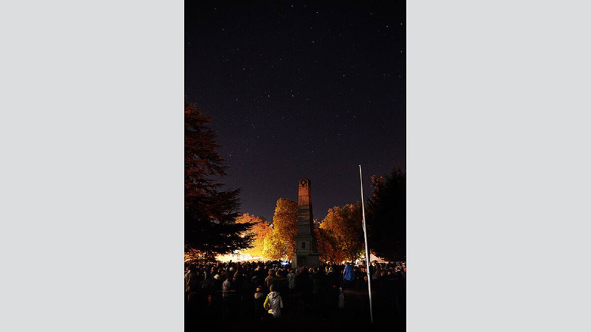 Up to 7000 people attended the Anzac Day dawn service at Royal Park this morning, in what could be its biggest turnout yet. Picture: SCOTT GELSTON.
