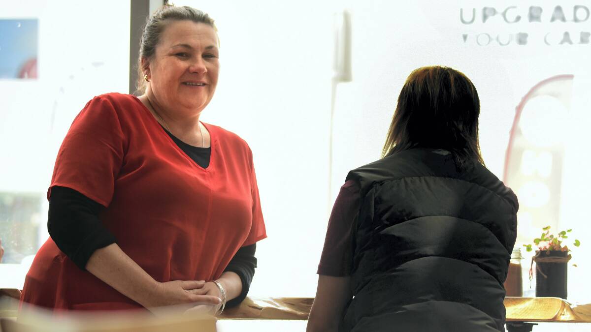 Turning her life around meant cutting off her former friends – ‘‘Tash’’  with Salvation Army support worker Marion Barbari. Tash says she was completely lost when she first went to the Salvation Army. 