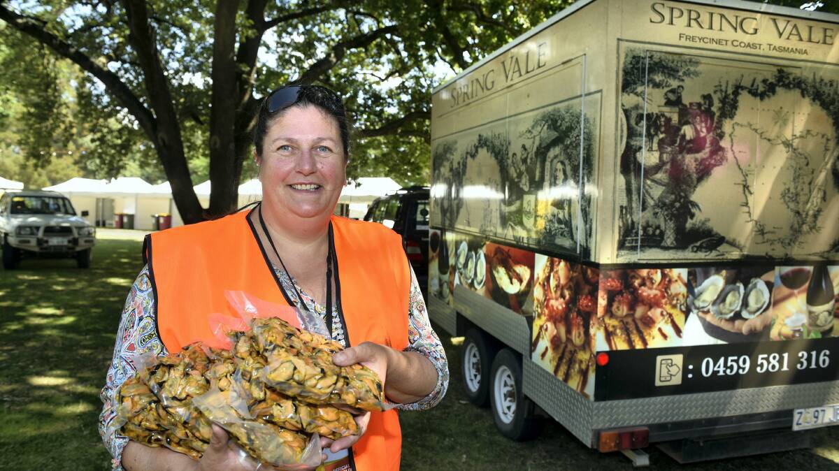 Vineyard Seafood Restaurant owner-operator Charlotte Brown gears up for Festivale.  Picture: PAUL SCAMBLER