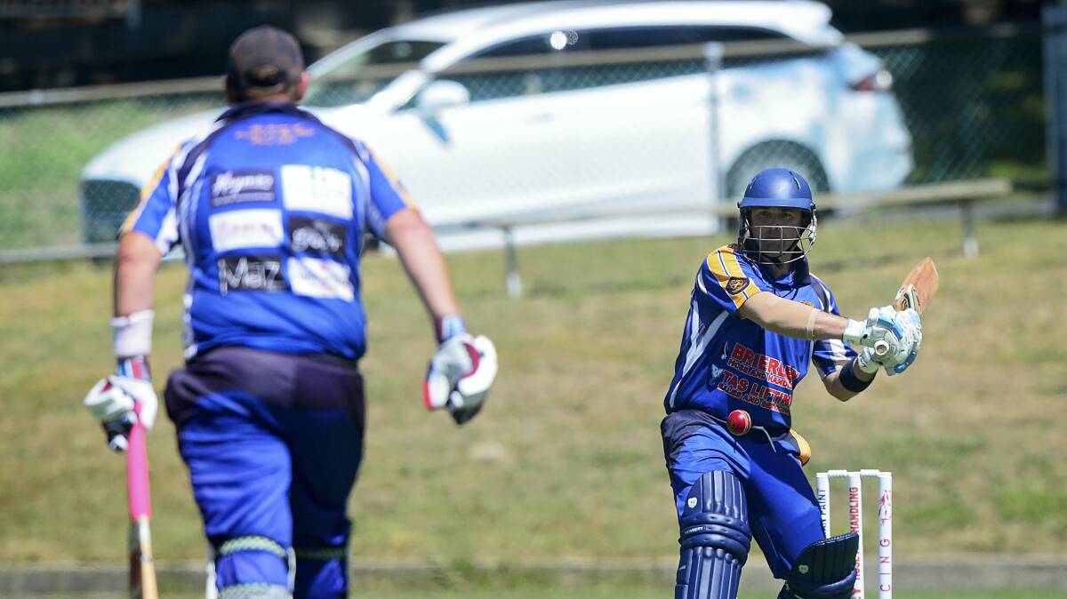 Trevallyn batsman Matthew Shipp prepares to take a swing at a delivery in Saturday’s clash against  Perth at Trevallyn. Picture: PHILLIP BIGGS