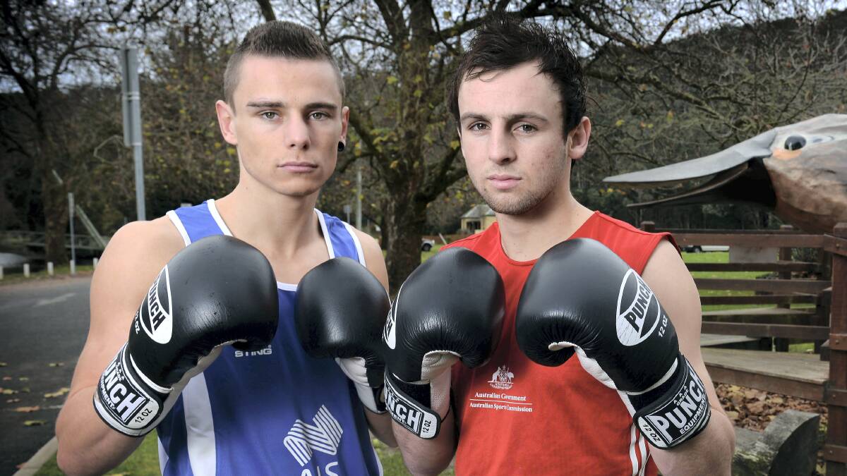 Latrobe Boxing Club teammates Jackson Woods and Nick Cooney are heading to Ireland before the Commonwealth Games.

 Picture: SCOTT GELSTON