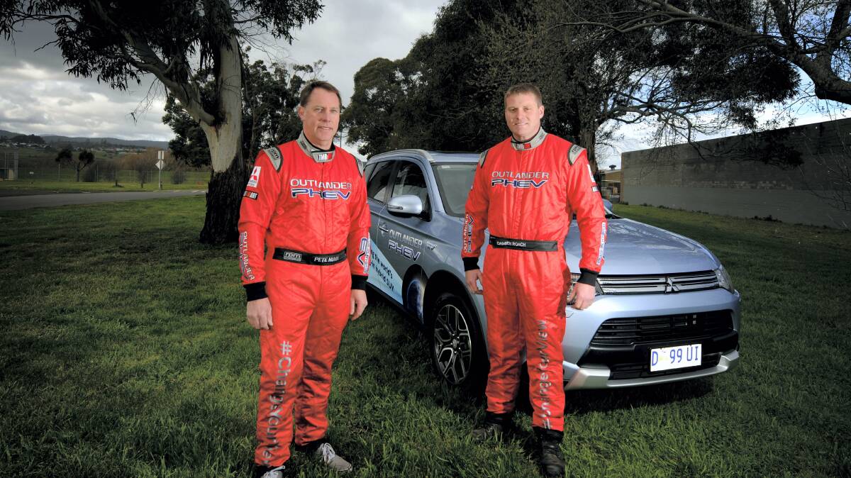 Peter Nunn and Damien Roach, of Launceston, will take part in the Australasian Safari rally in Western Australia. Picture: GEOFF ROBSON