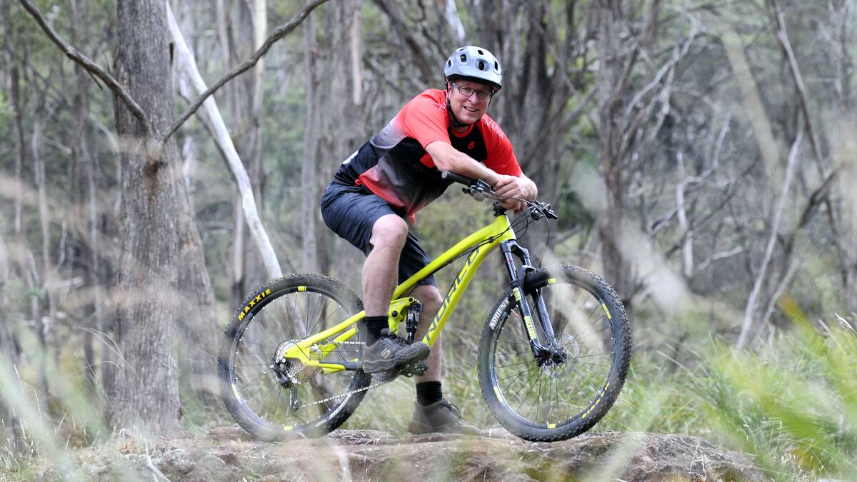 Buck Gibson, of Vertigo Mountain Biking, enjoys a ride in the Trevallyn Reserve. Mountain biking is a growing recreational sport and motivation for many people to travel. Picture: PAUL SCAMBLER