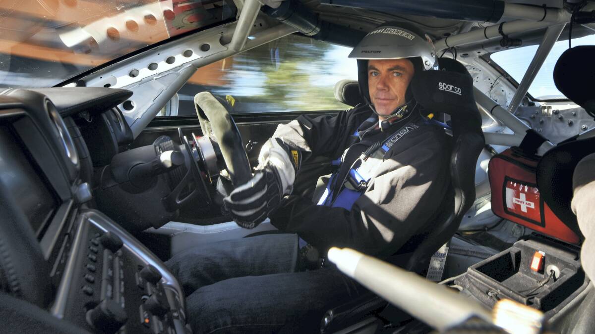 Defending champion Jamie Vandenberg, of Burnie, behind the wheel in  his 2013 Nissan GT-R at Symmons Plains on Sunday. Picture: SCOTT GELSTON
