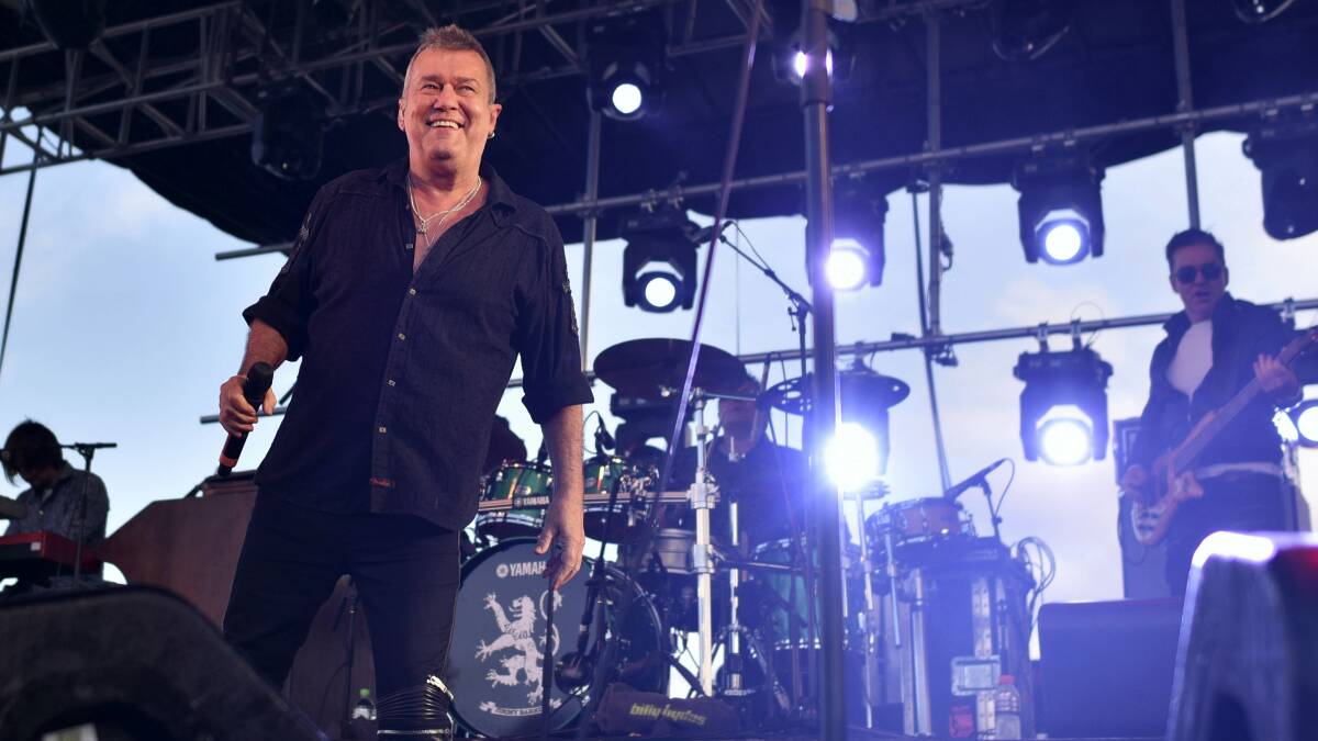 Headliner Jimmy Barnes didn’t disappoint his loyal fans at the Day on the Green concert at  Relbia yesterday. Picture: SCOTT GELSTON