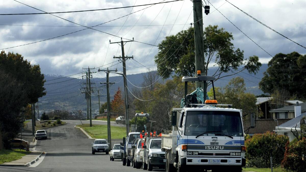 The NBN rollout began in Pomona Road, Riverside, yesterday. Picture: GEOFF ROBSON