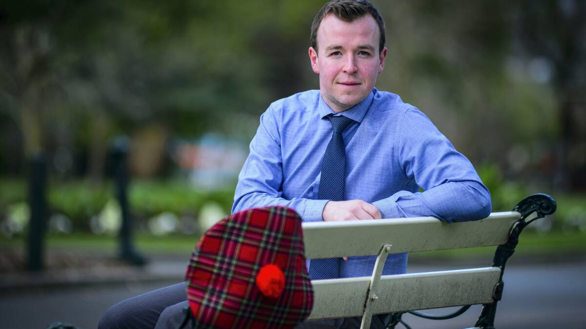Riverside’s James Ower is one of 2700 Scottish-born Tasmanians awaiting the result of last night’s referendum on independence.  Picture: PHILLIP BIGGS