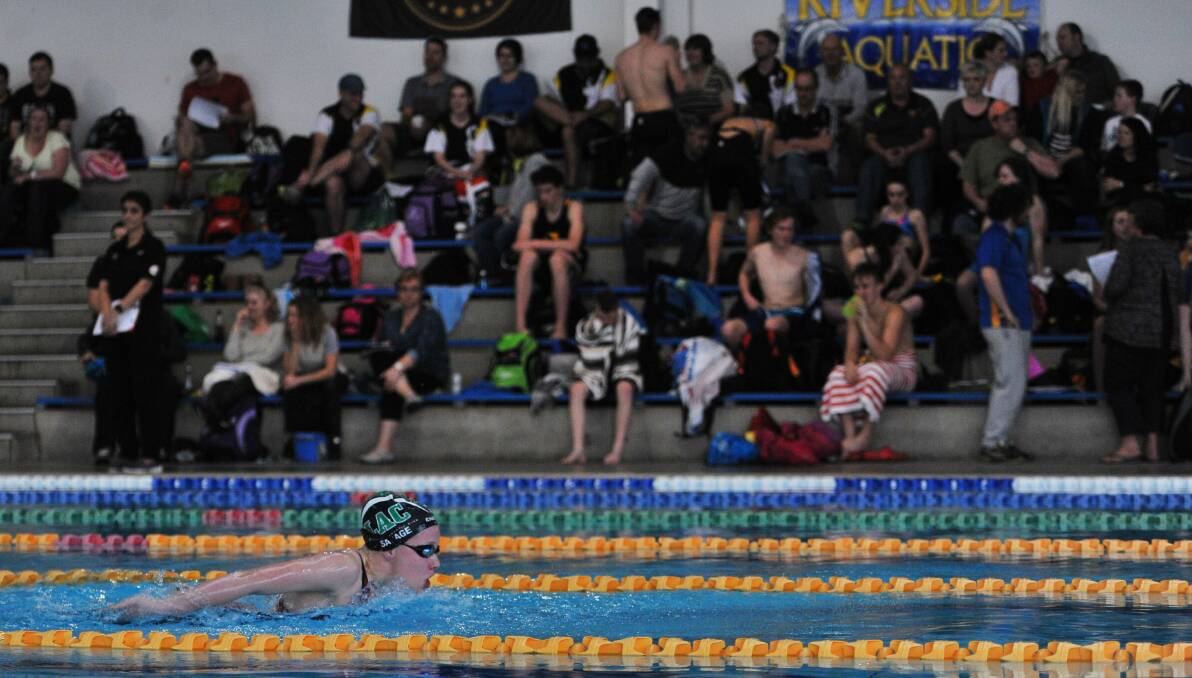 Launceston Aquatic's Chelsea Savage contests the women's 200m butterfly. Pictures Scott Gelston
