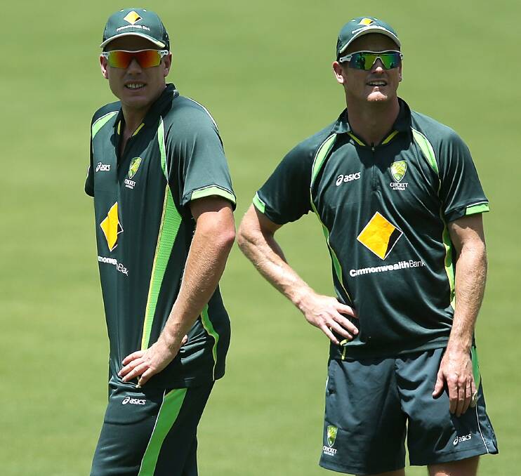 Green pastures: James Faulkner and George Bailey will be returning to Tasmania from international duty. Picture: Getty Images