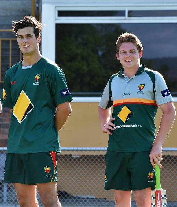 Stars: Mowbray cricketers Fletcher Seymour and Jarrod Freeman will tour England with Cricket Tasmania's high performance pathway team in July. Seymour will co-captain the outfit with Dylan Hay.