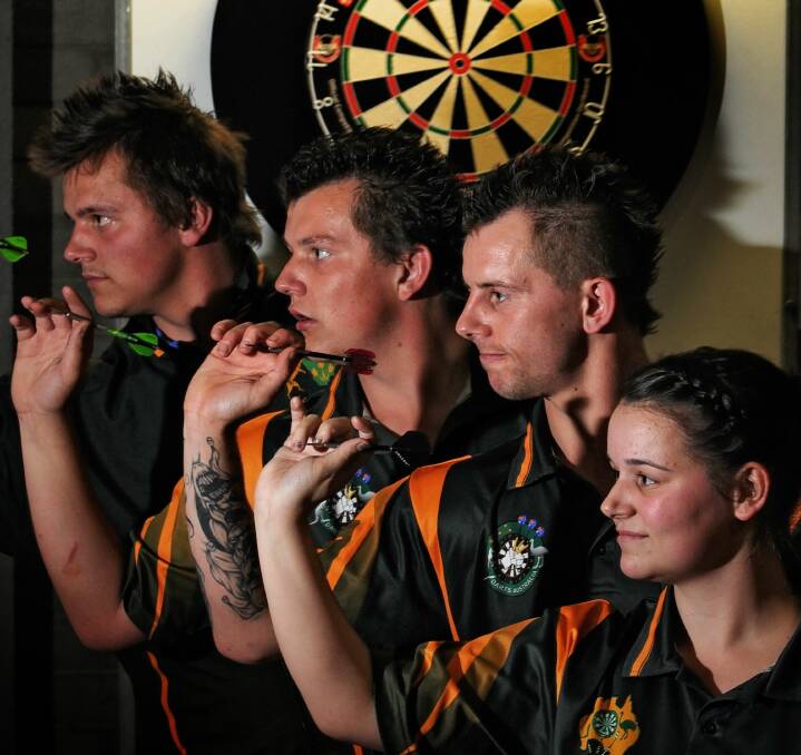 The Riley siblings: Devonport's Shey-Anne, 21, John, 23, Michael, 18, and Paul Riley, 22, all took part at the national championships at Westbury earlier this month. Picture: Phillip Biggs