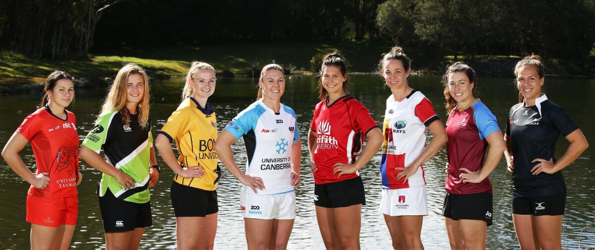 Colour clash: Players from the Australian Rugby Union Uni 7s series are in Launceston this weekend. Picture: ARU Media