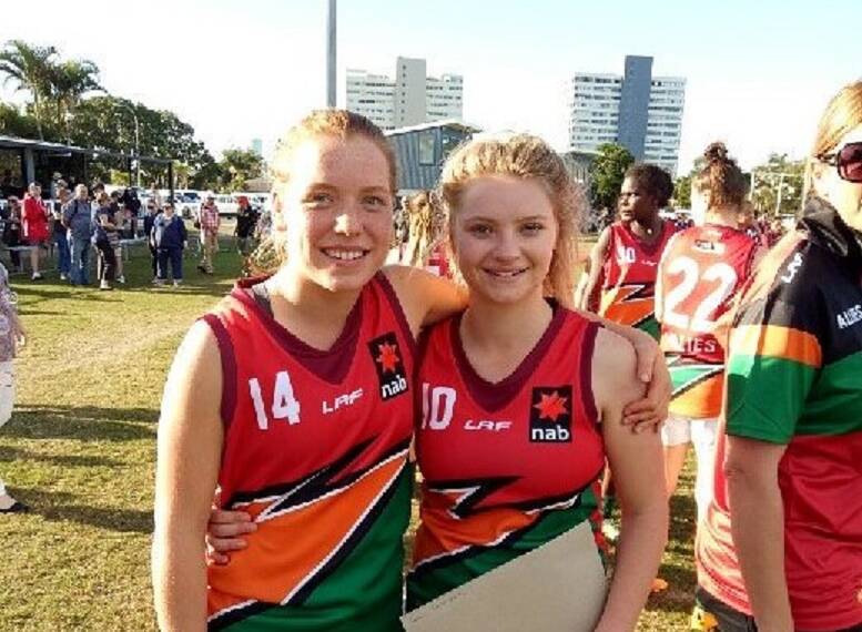 Allied forces: Mia King and Daria Bannister. Picture: Twitter