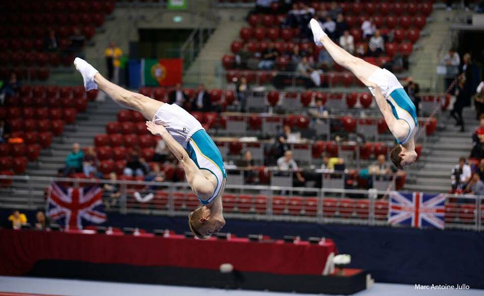 Jack Penny in competition with partner Blake Rutherford.