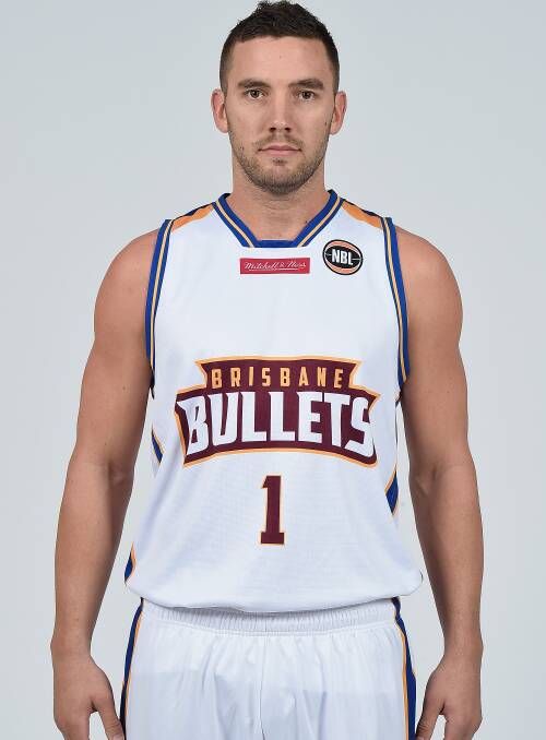 Bullet proof: Adam Gibson during a photoshoot for his new NBL team the Brisbane Bullets this week. Picture: Getty Images