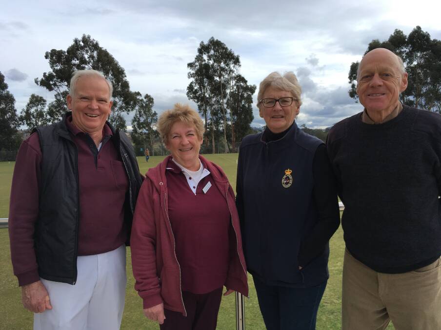 Victors: St Leonards winners Rod Tait and Pauline Blyth with runners-up Pat Traill, of Royal Park, and Paul Boer, of East Launceston.