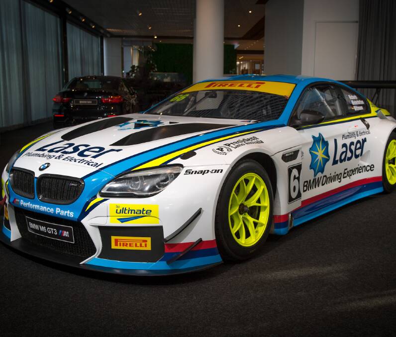Endurance machine: The BMW M6 GT3 which will be driven in the 12-hour race by Steve Richards, Mark Winterbottom and Marco Wittmann.