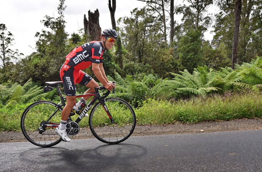 Taking Sides: Richie Porte is hoping his countless training rides over the Sideling will stand him in good stead. Picture: Scott Gelston