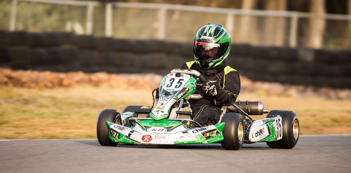 Green machine: Kyle Love in action. Picture: Angryman Photography