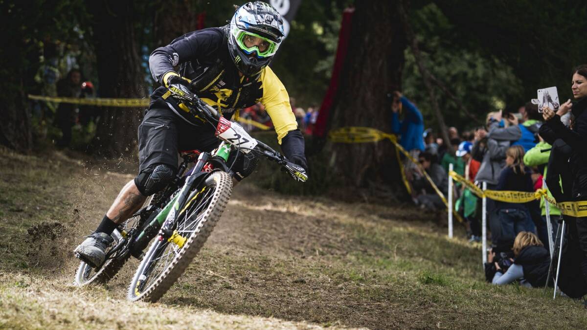 Sam Hill in action during round one in Rotorua.