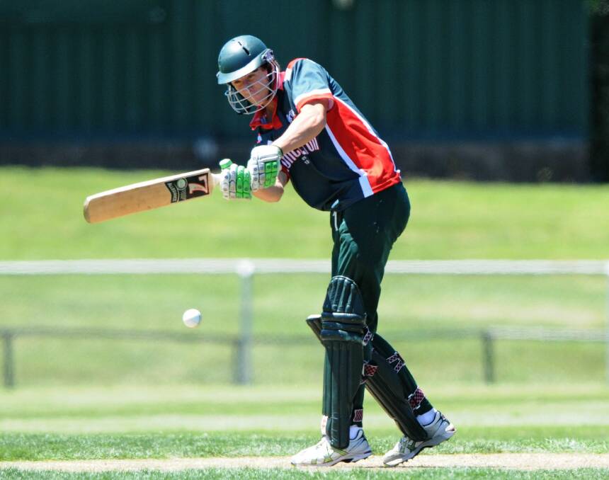 National selection: Ryan Lees, batting for Launceston in 2012, has again been selected in the Cricket Australia XI.