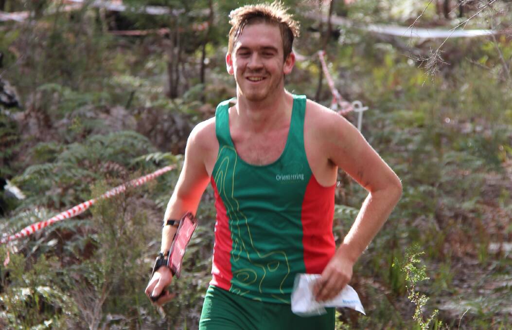On course: Ashley Nankervis competing in the Tasmanian middle distance championships in St Helens.