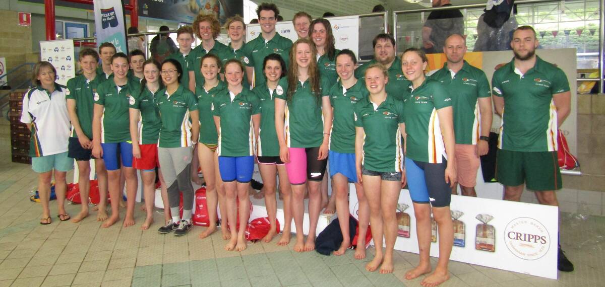 Uniform behaviour: The Tasmanian team bound for the state teams short course titles in Canberra. Picture: Wendy Shaw