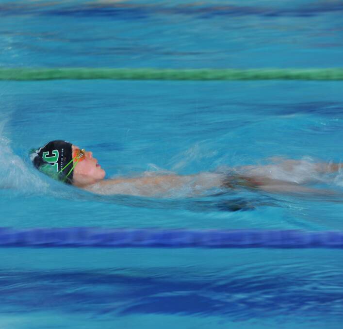 Launceston Aquatic's Wylie Howell in the boys 11-12 100m butterfly. 