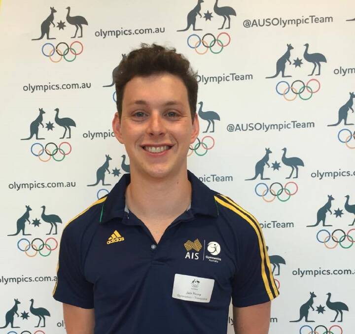 Jumping high: Launceston trampoline gymnast Jack Penny was in the Australian shadow squad for the 2012 and 2016 Olympic Games.