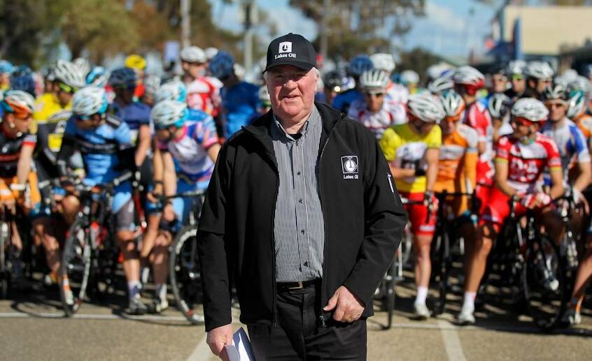 Home ground: Cycling promoter John Craven organising the 2013 Tour of Tasmania.