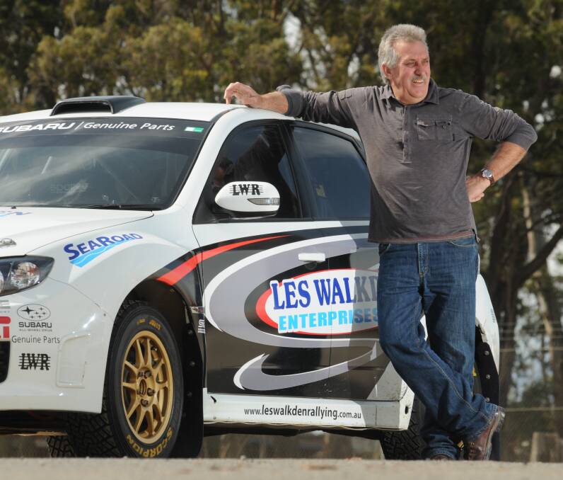 WALK on by: Les Walkden will line up in a Mitsubishi Pajero in the Tasmanian rally series.