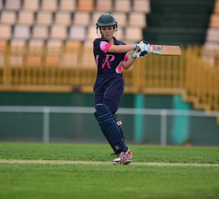Hitting targets: Emma Manix-Geeves batting for the Riverside women's team.