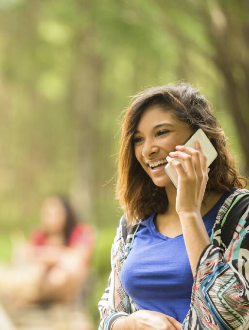 YOUTH SPEAKS: A study has found under 25s speak more on the phone so are closer to their friends.